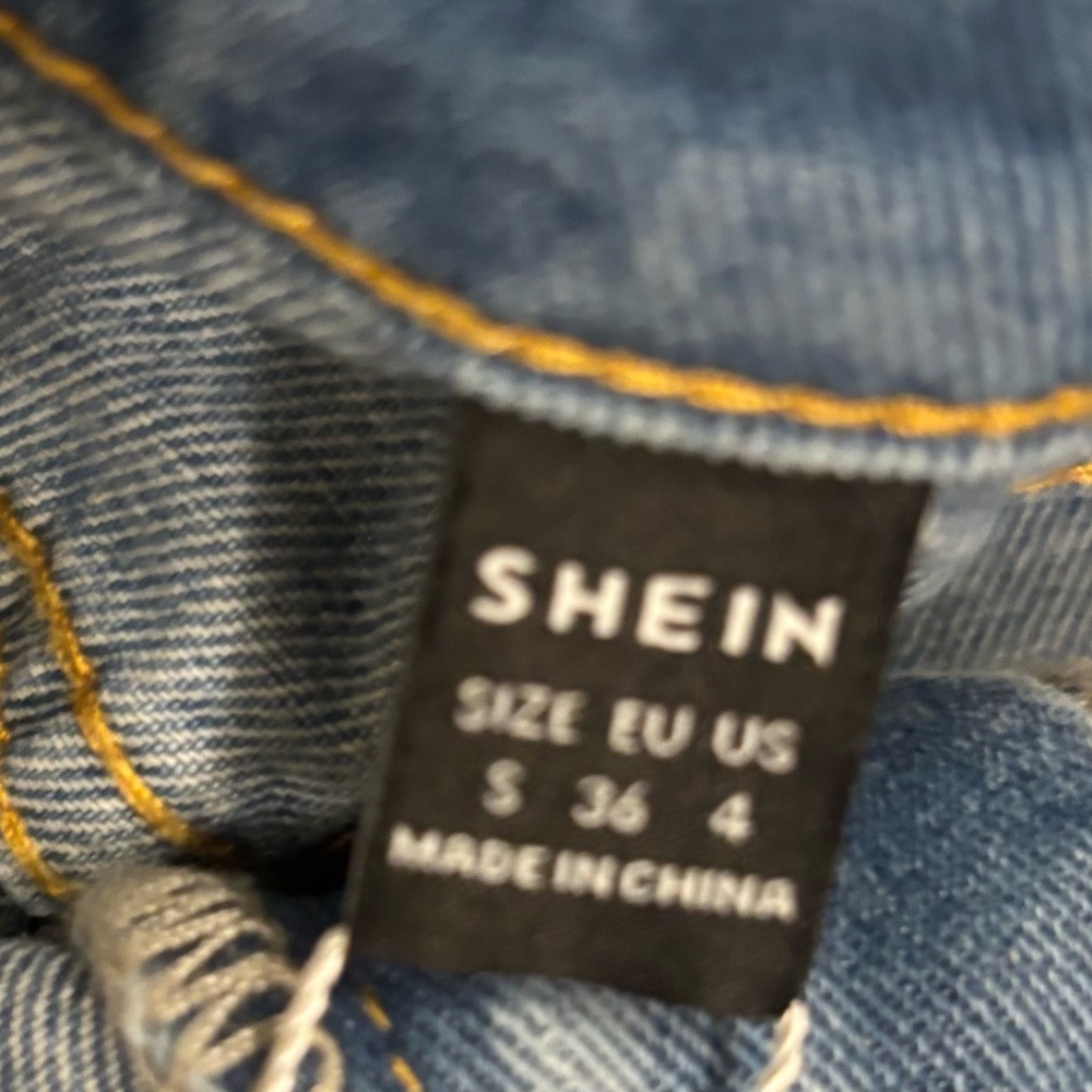 SHEIN Blue Distressed Pencil Mini Skirt for Casual Days - Picture 4 of 4